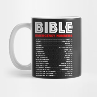 Emergency Bible Numbers Mug